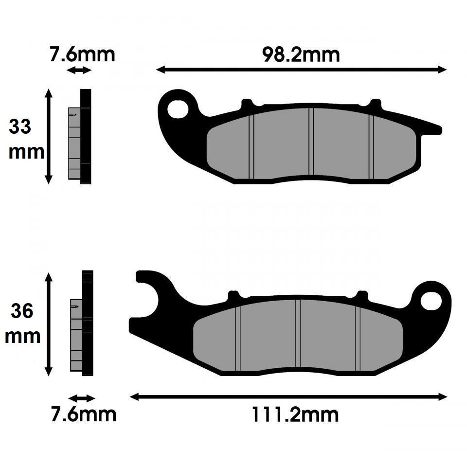 Plaquette de frein Polini pour Moto Derbi 125 Mulhacen Après 2008 Neuf