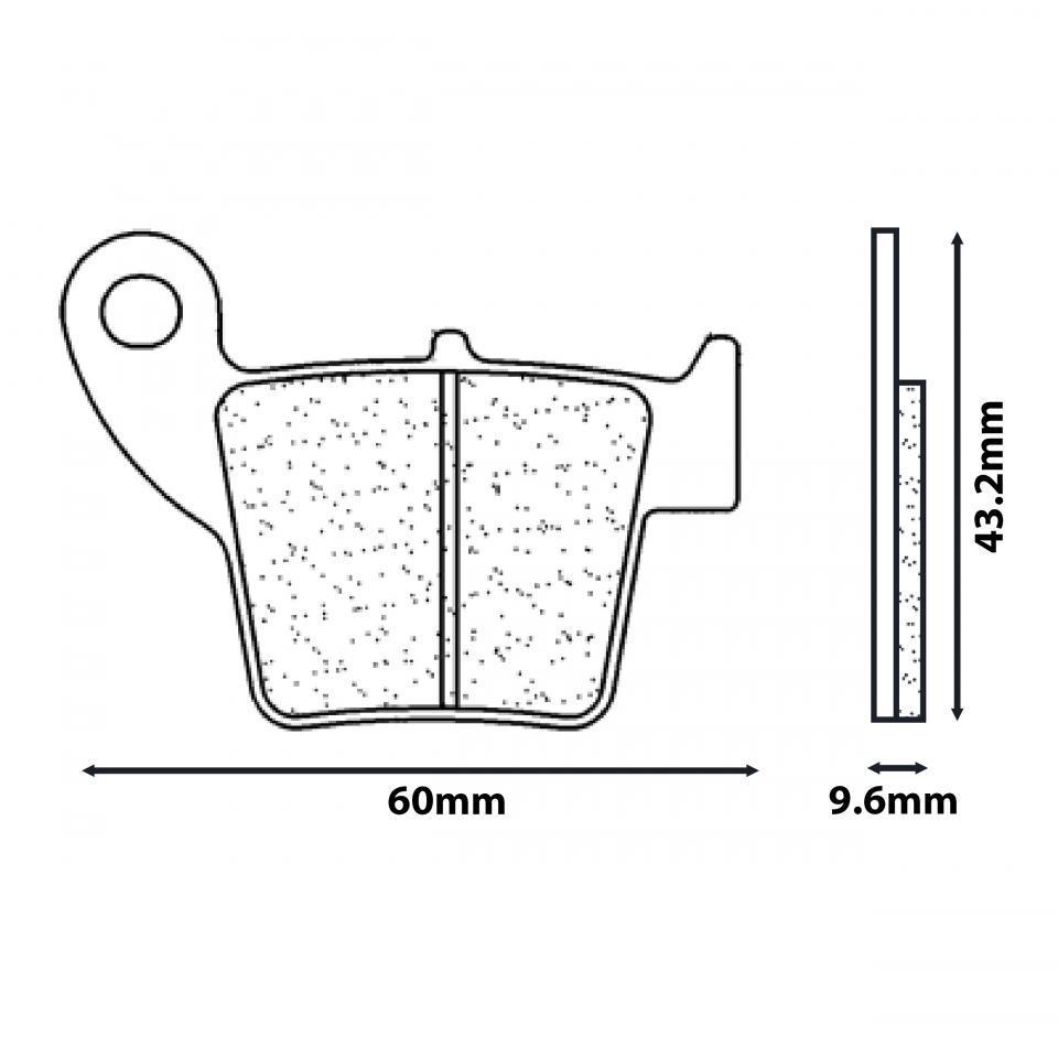 Plaquette de frein CL BRAKES pour Moto HM 125 CRM 2007 à 2020 Neuf