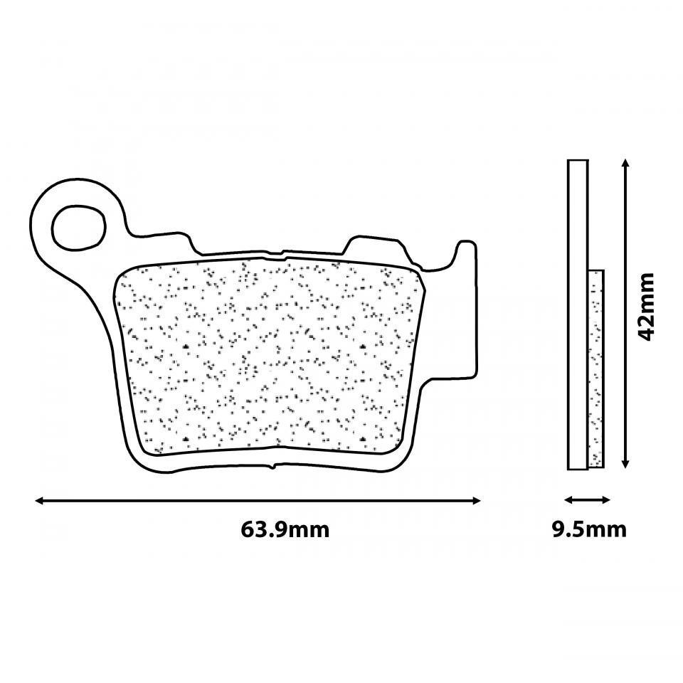 Plaquette de frein CL BRAKES pour Moto Husaberg 125 TE 2012 à 2020 Neuf