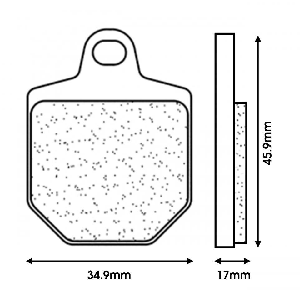 Plaquette de frein CL BRAKES pour Moto Husaberg 570 FS 2010 à 2020 Neuf