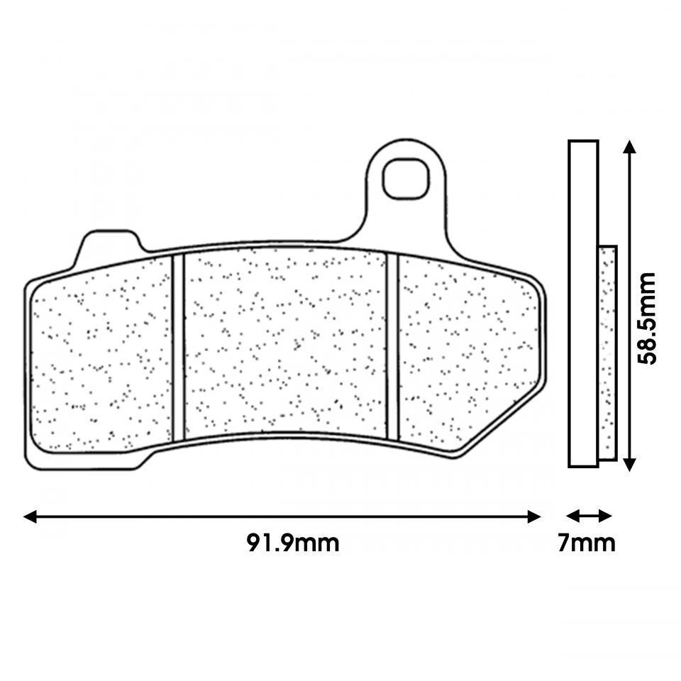 Plaquette de frein CL BRAKES pour moto Harley Davidson 1800 CVO 2010-2020 1172A3