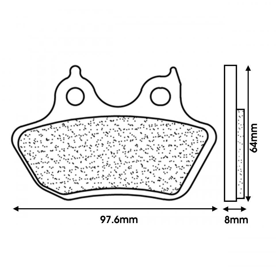 Plaquette de frein CL BRAKES pour Moto Harley Davidson 1584 FLSTF Fat Boy Après 2007 Neuf