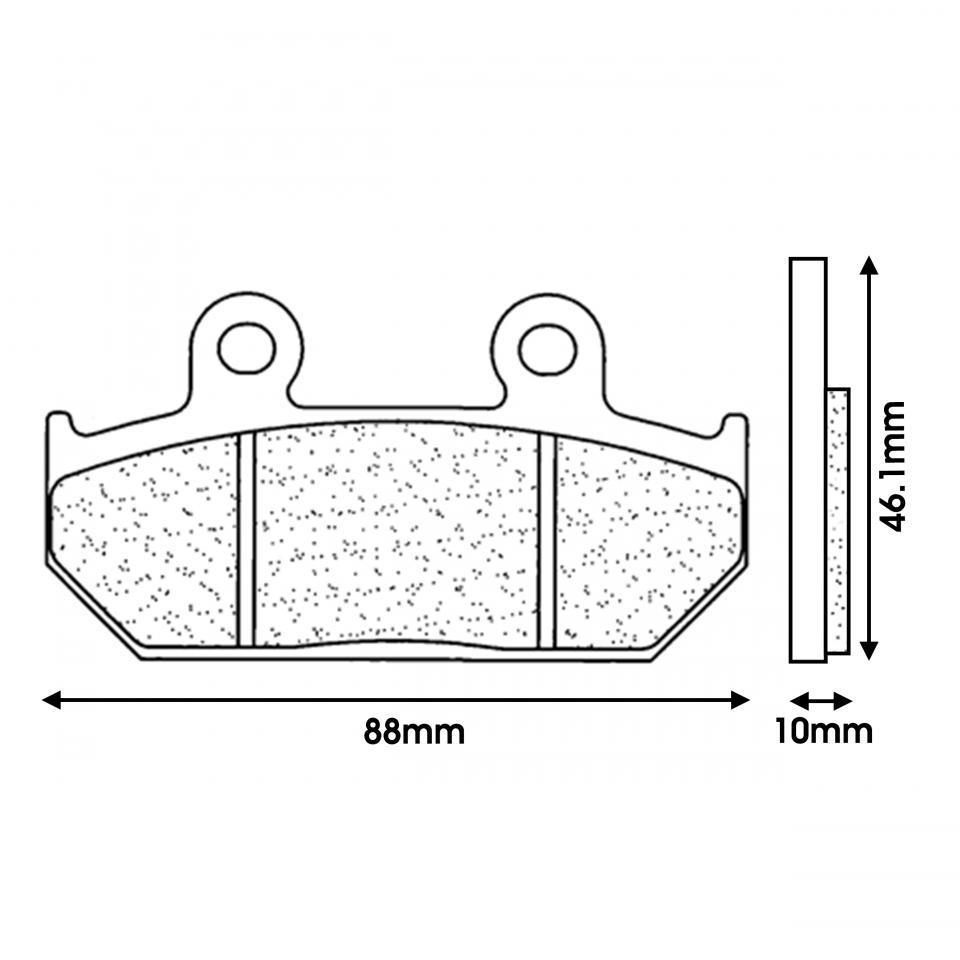 Plaquette de frein CL BRAKES pour Moto Honda 500 Nx Dominator 1988 à 1992 Neuf