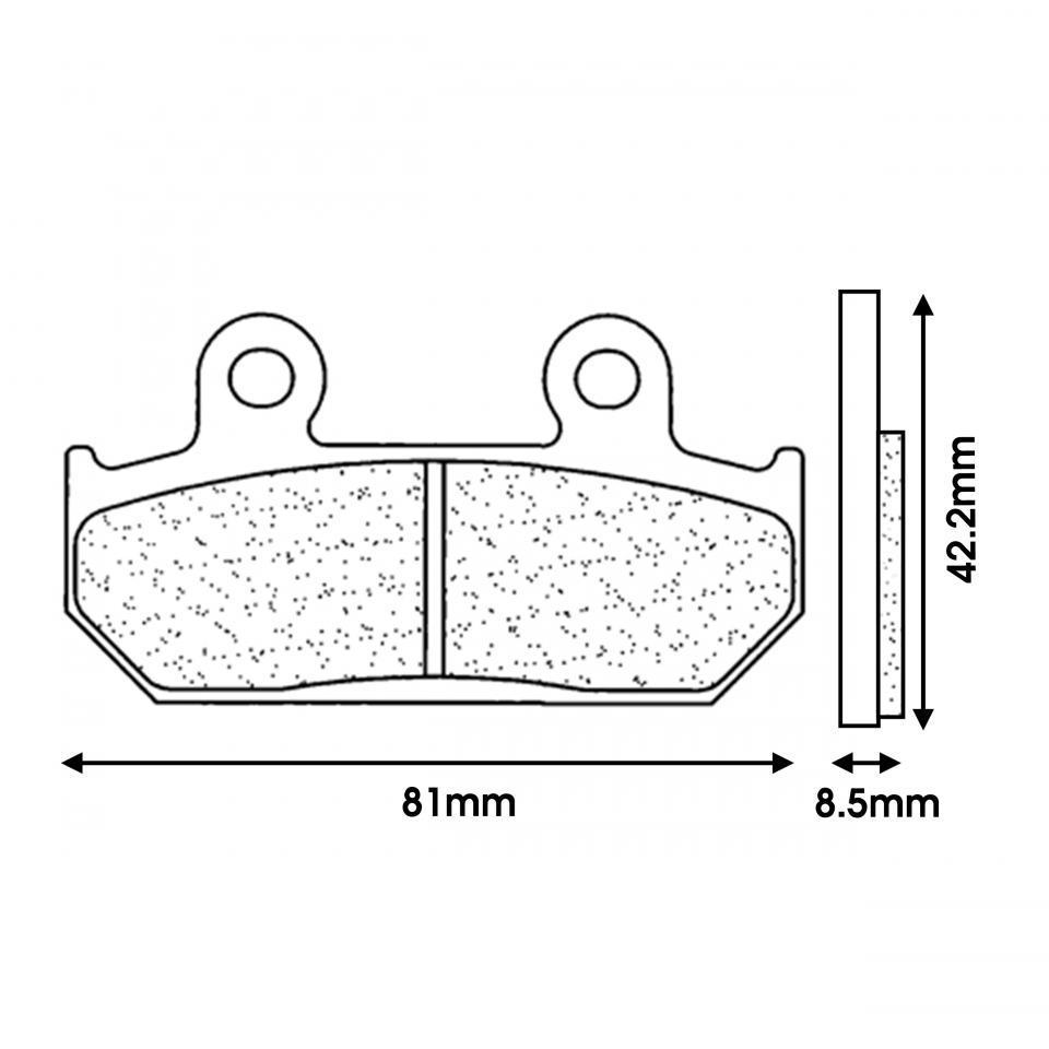 Plaquette de frein CL BRAKES pour Moto Honda 250 CBR Hurricane Après 1987 Neuf