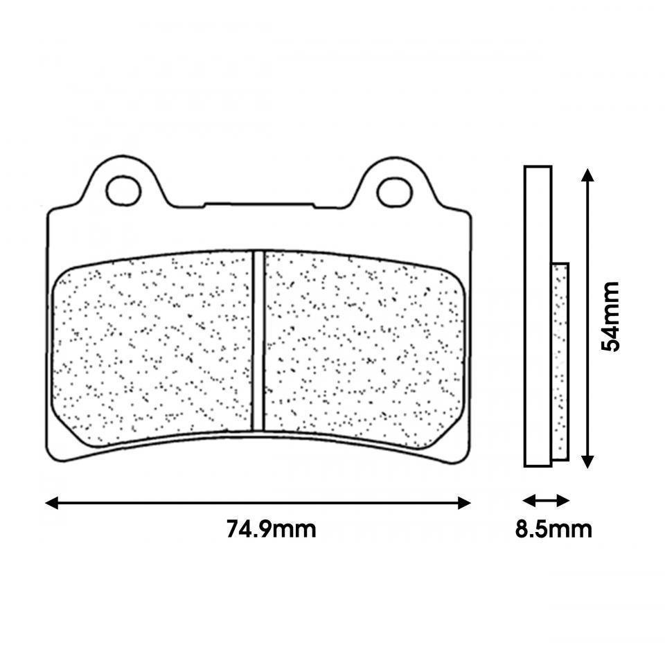 Plaquette de frein CL BRAKES pour Moto Yamaha 1300 Xvs 1986 à 2001 Neuf