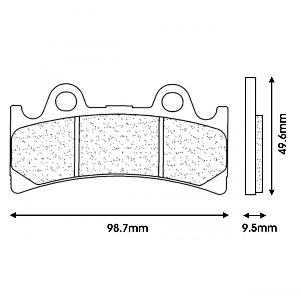 Plaquette de frein CL BRAKES pour Moto Yamaha 1000 Fzr-Exup 1994 à 1995 Neuf