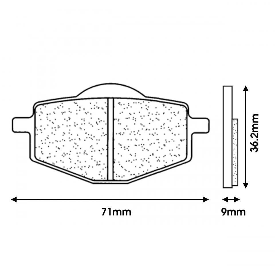 Plaquette de frein CL BRAKES pour Moto Yamaha 50 TZR 1990 à 2002 Neuf
