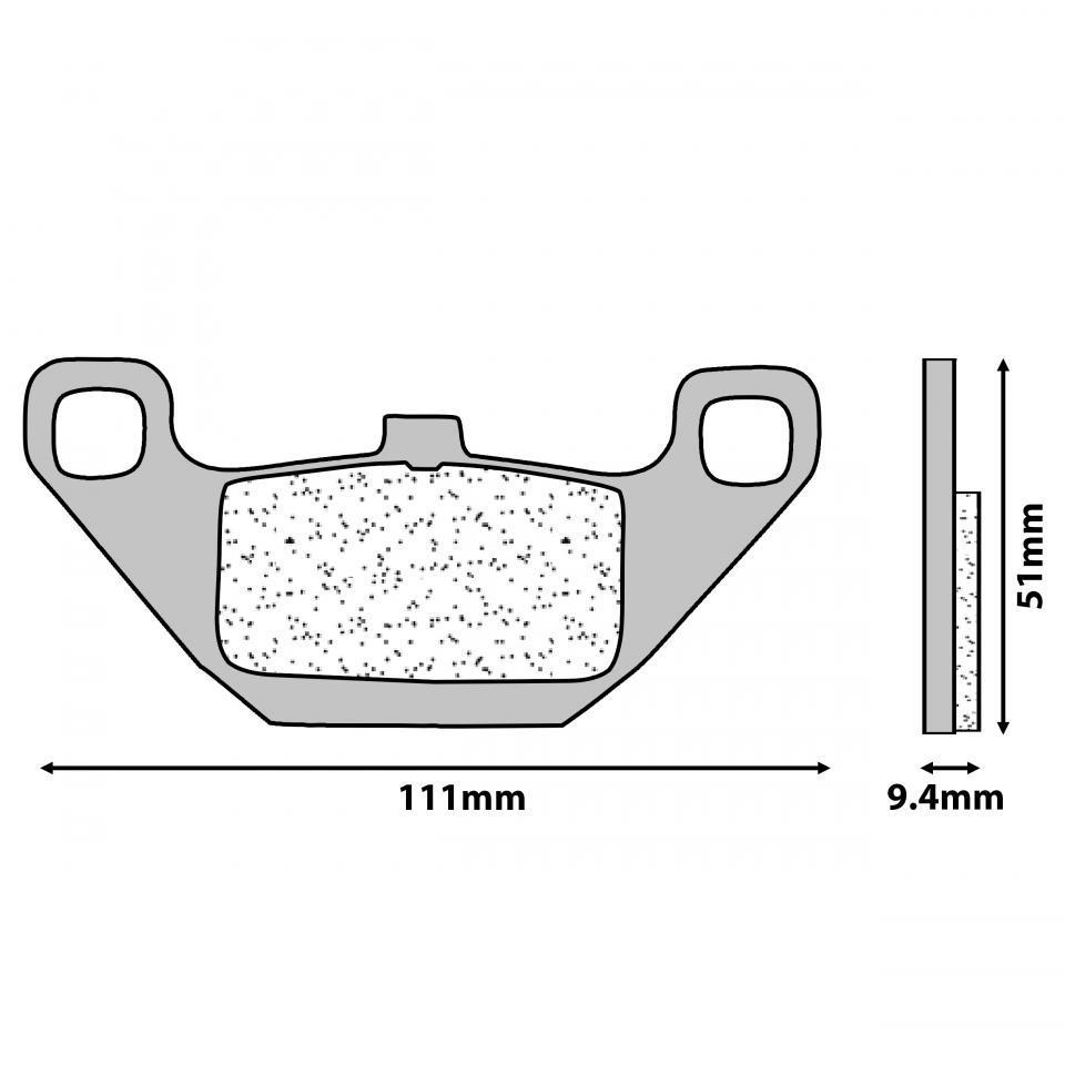 Plaquette de frein CL BRAKES pour Moto Kawasaki 1300 Z 1985 à 2020 Neuf