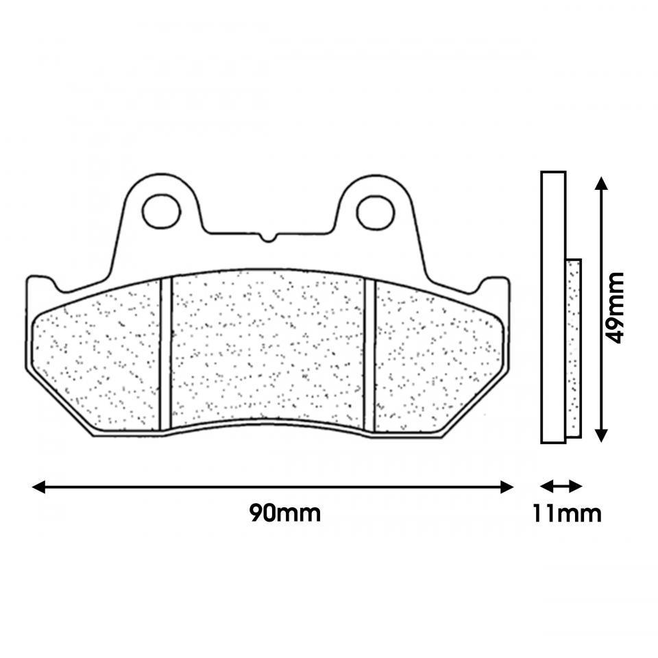 Plaquette de frein CL BRAKES pour Moto Honda 1500 Gl Gold Wing 1988 à 2020 Neuf