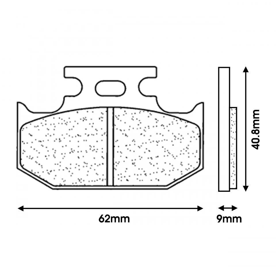 Plaquette de frein CL BRAKES pour Moto Husqvarna 125 WR 1991 à 1997 Neuf