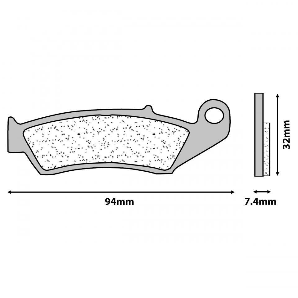 Plaquette de frein CL BRAKES pour Moto Honda 125 CR 1987 à 1994 Neuf
