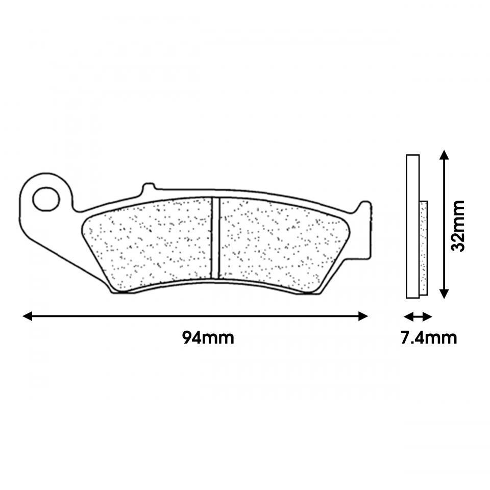 Plaquette de frein CL BRAKES pour Moto Honda 250 Cr R 1987 à 1994 Neuf