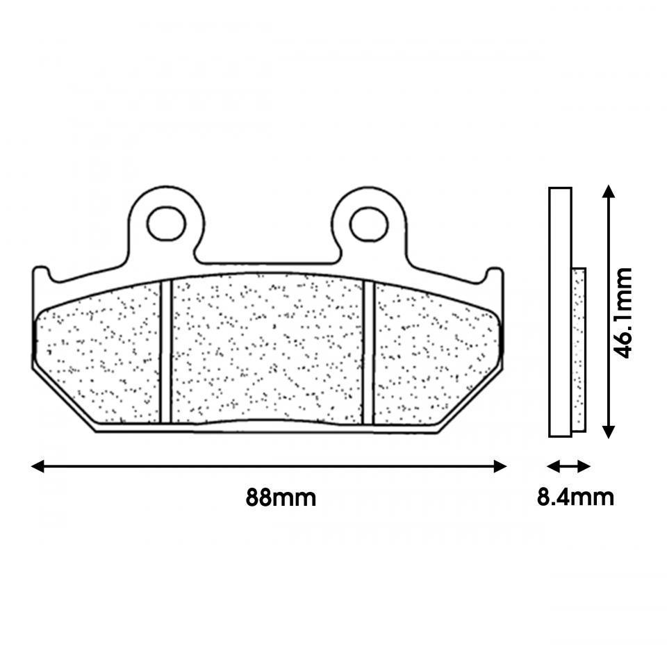 Plaquette de frein CL BRAKES pour Moto Honda 600 NV C 1988 à 2020 Neuf
