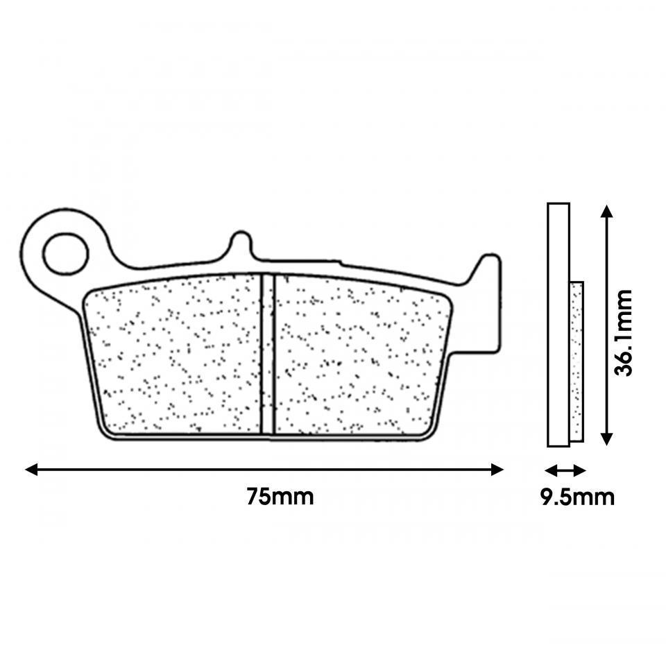 Plaquette de frein CL BRAKES pour Moto AJP 250 PR5 2009 à 2020 Neuf