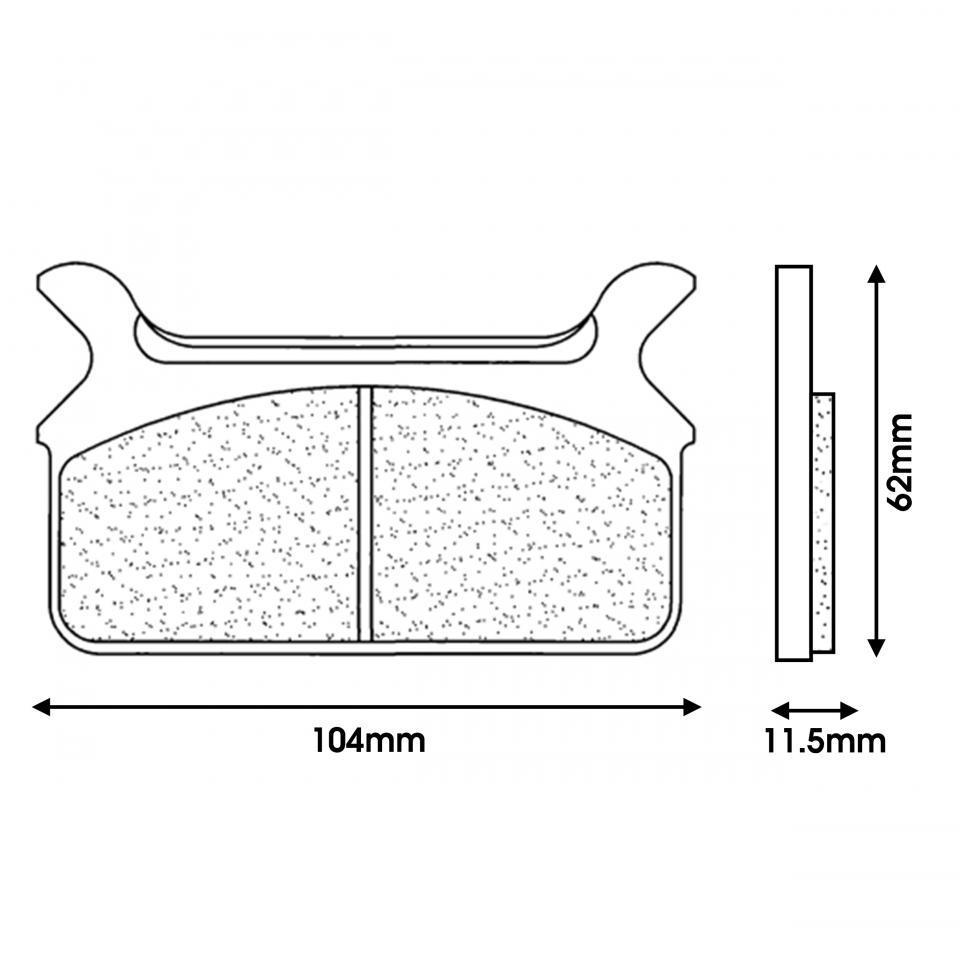 Plaquette de frein CL BRAKES pour Moto Harley Davidson 1340 FLT Series 1986 à 1999 Neuf