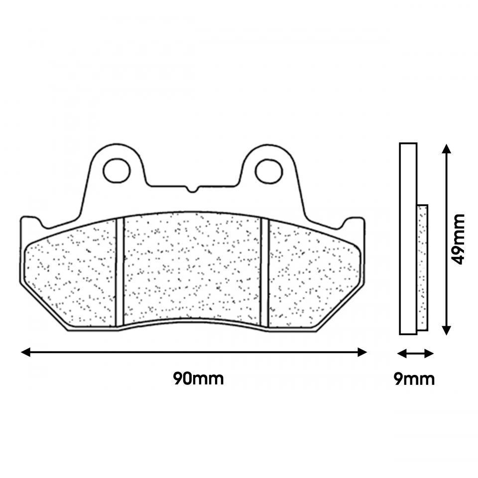 Plaquette de frein CL BRAKES pour Moto Honda 125 CB T 1982 à 2020 Neuf