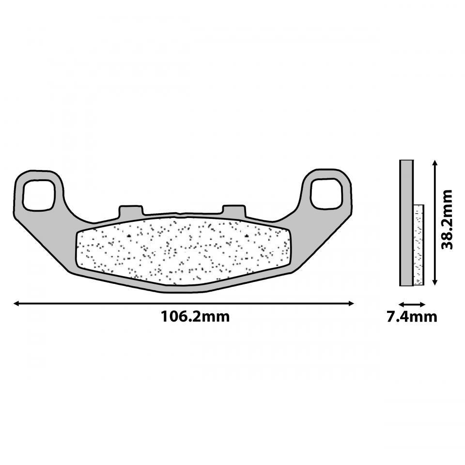 Plaquette de frein CL BRAKES pour Moto Kawasaki 250 EX 1988 à 2007 Neuf