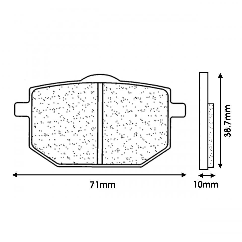 Plaquette de frein CL BRAKES pour Moto Moto Guzzi 750 Ntx 1990 à 2020 Neuf