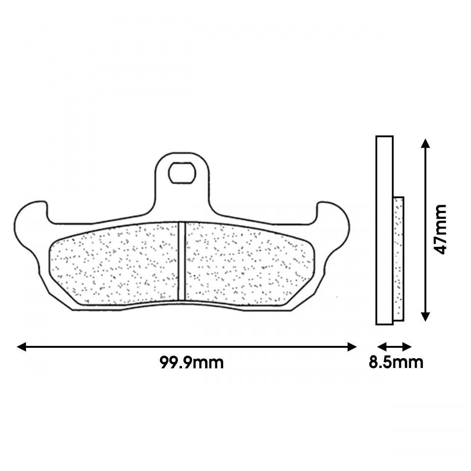 Plaquette de frein CL BRAKES pour Moto Husaberg 350 TE 1991 à 1993 Neuf