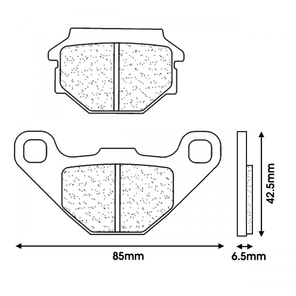 Plaquette de frein CL BRAKES pour Moto Buell 1200 M2 cyclone 1998 à 2002 Neuf
