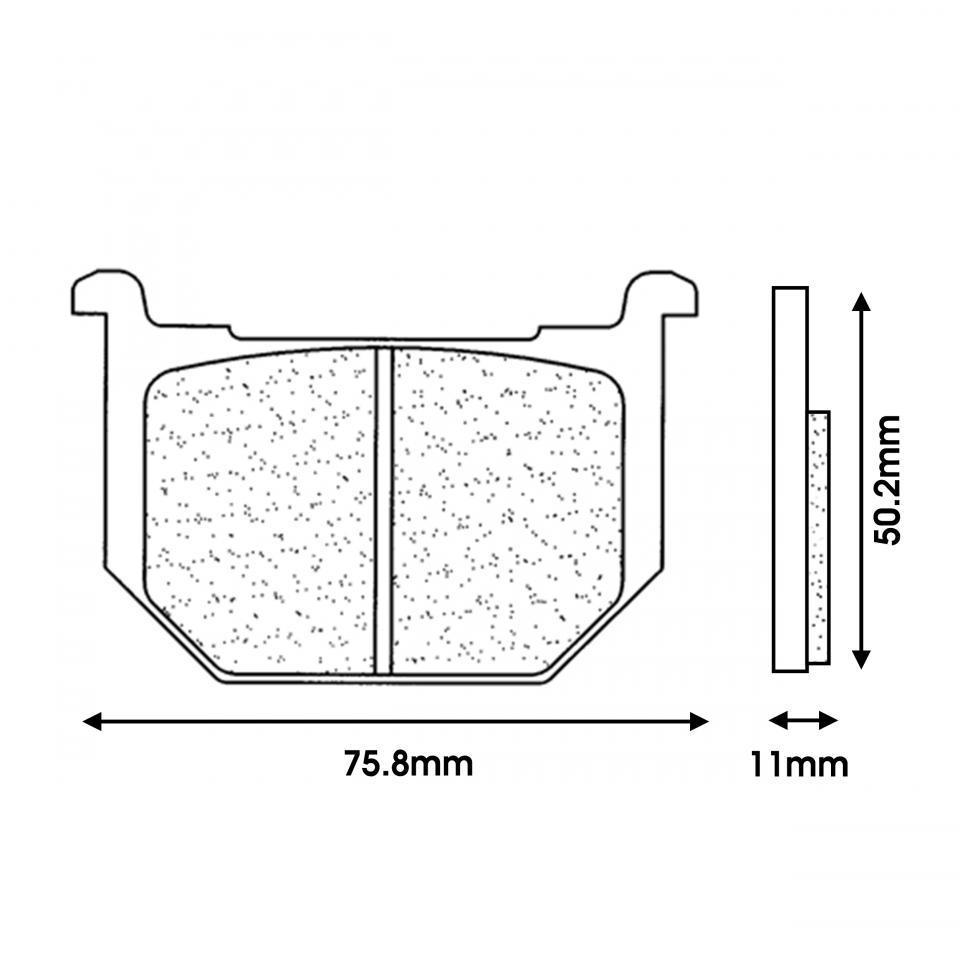 Plaquette de frein CL BRAKES pour Moto Suzuki 250 GS TT 1980 à 1982 Neuf