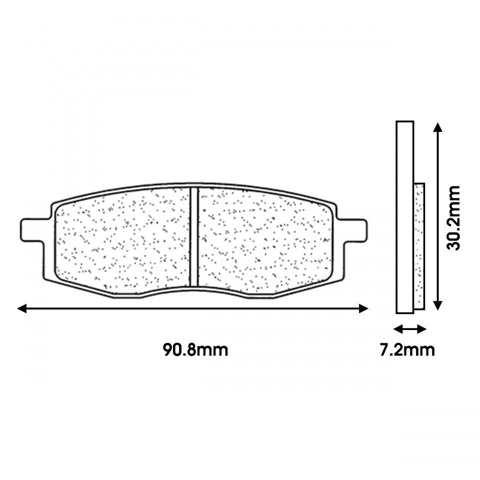 Plaquette de frein CL BRAKES pour Moto Yamaha 125 YZ 1985 à 2020 Neuf