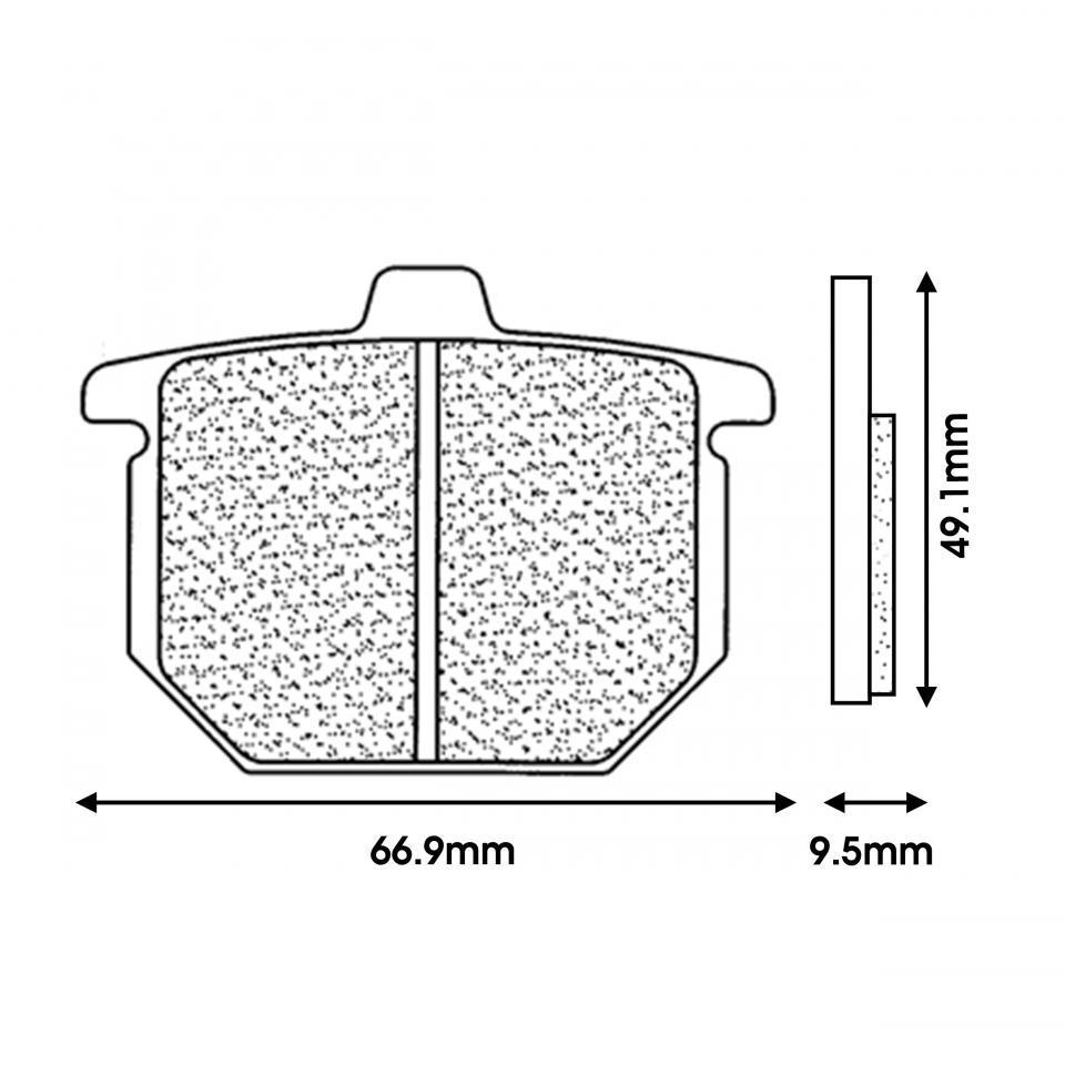 Plaquette de frein CL BRAKES pour Deux Roues Honda 1978 à 1980 Neuf