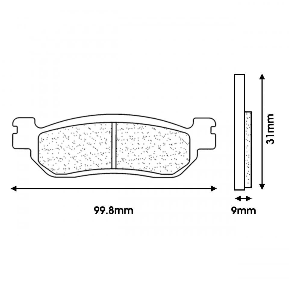 Plaquette de frein CL BRAKES pour Moto Yamaha 600 Yzf-R6 1999 à 2002 Neuf