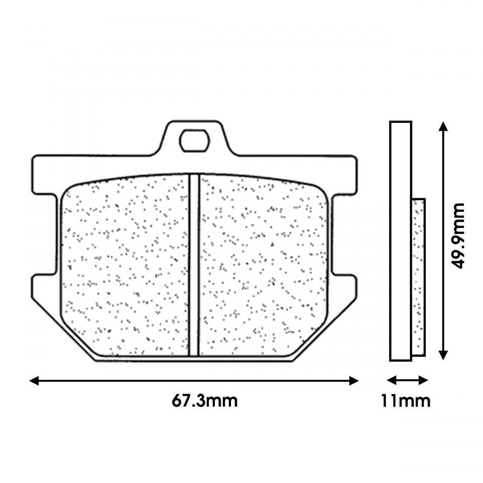 Plaquette de frein CL BRAKES pour Moto Yamaha 250 XS 1977 à 1981 Neuf