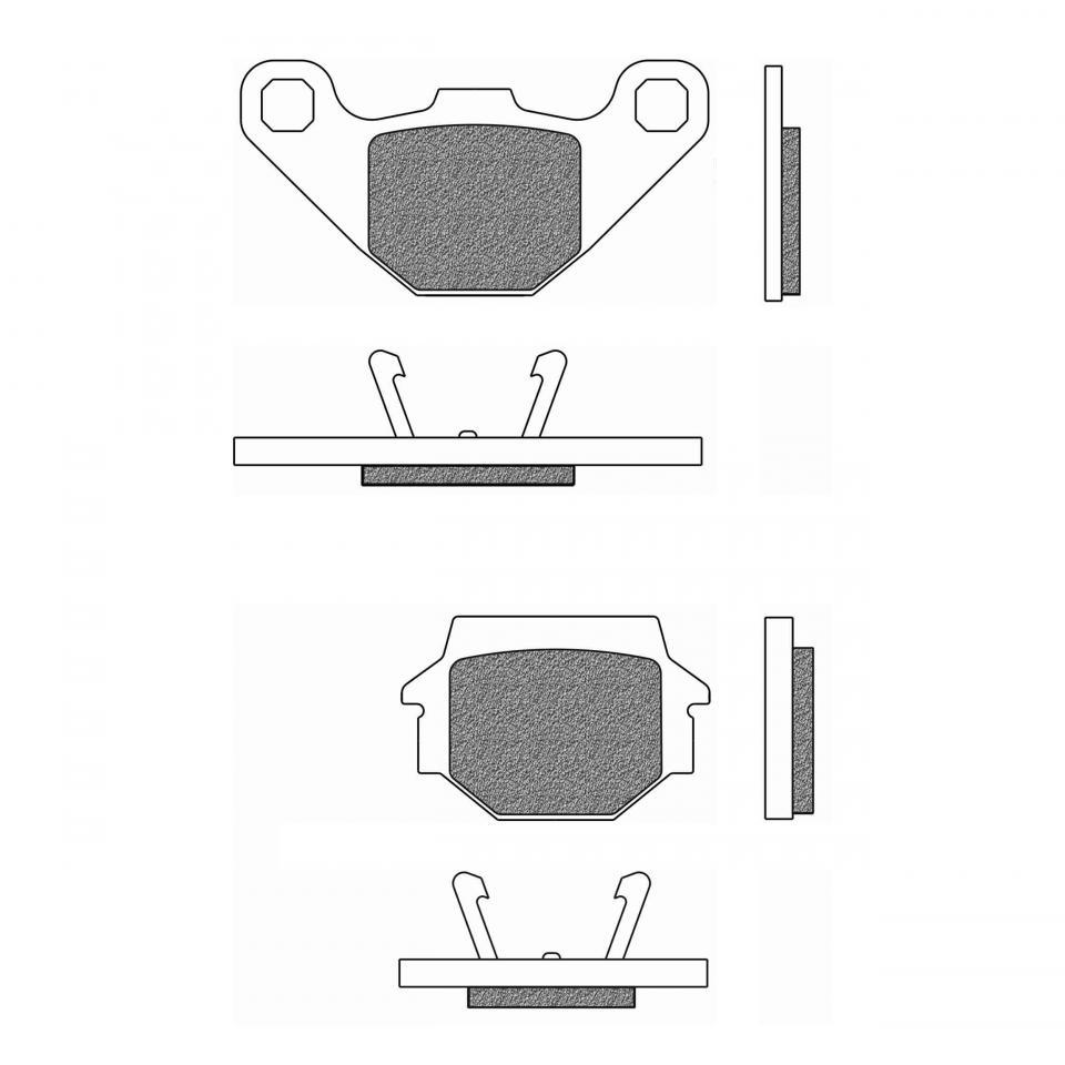 Plaquette de frein Newfren pour Moto KTM 500 LC4 1990 à 1992 Neuf