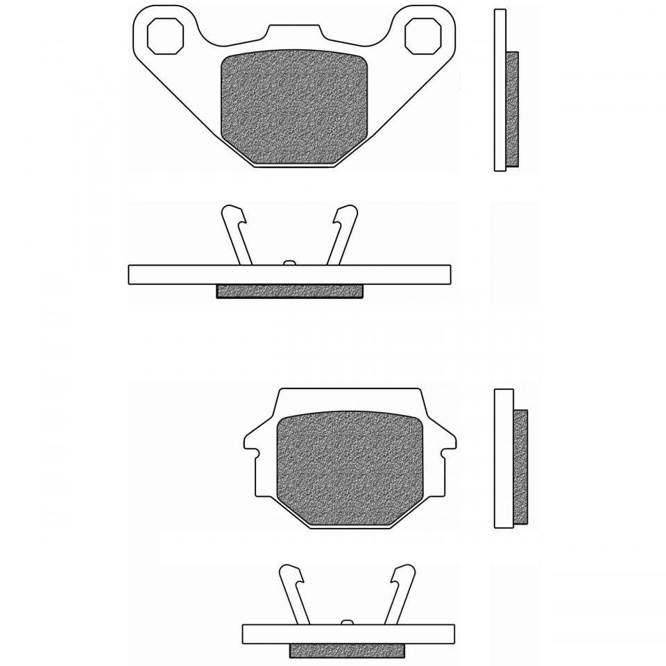Plaquette de frein Newfren pour Moto Buell 1200 RS 1993 à 2020 Neuf