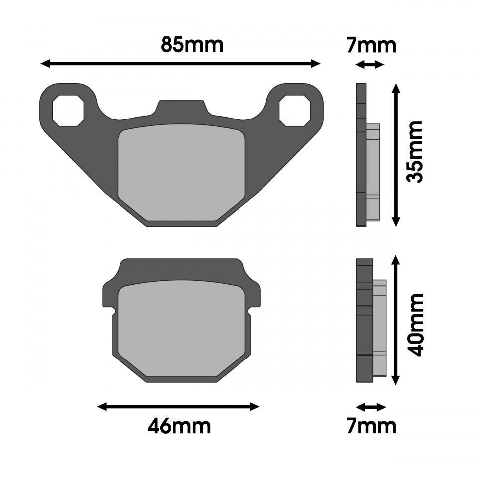 Plaquette de frein Malossi pour Moto Aprilia 50 RS4 Neuf