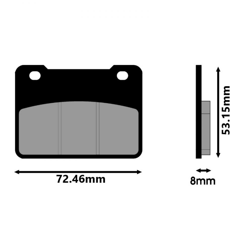 Plaquette de frein Polini ORIGINAL pour scooter Sym 400 Maxsym 2011-20 174.0174