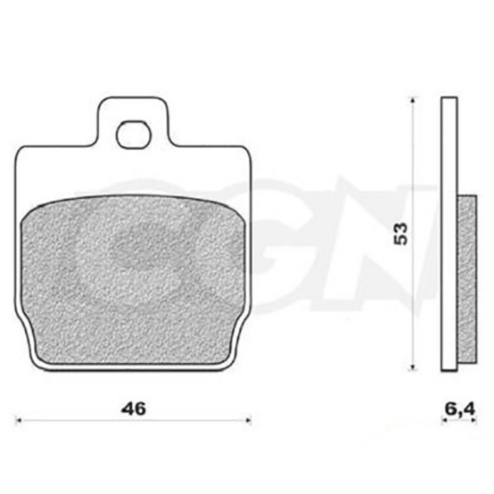 Paire plaquette de frein Polini FOR RACE pour scooter MBK 50 Nitro 174.0016