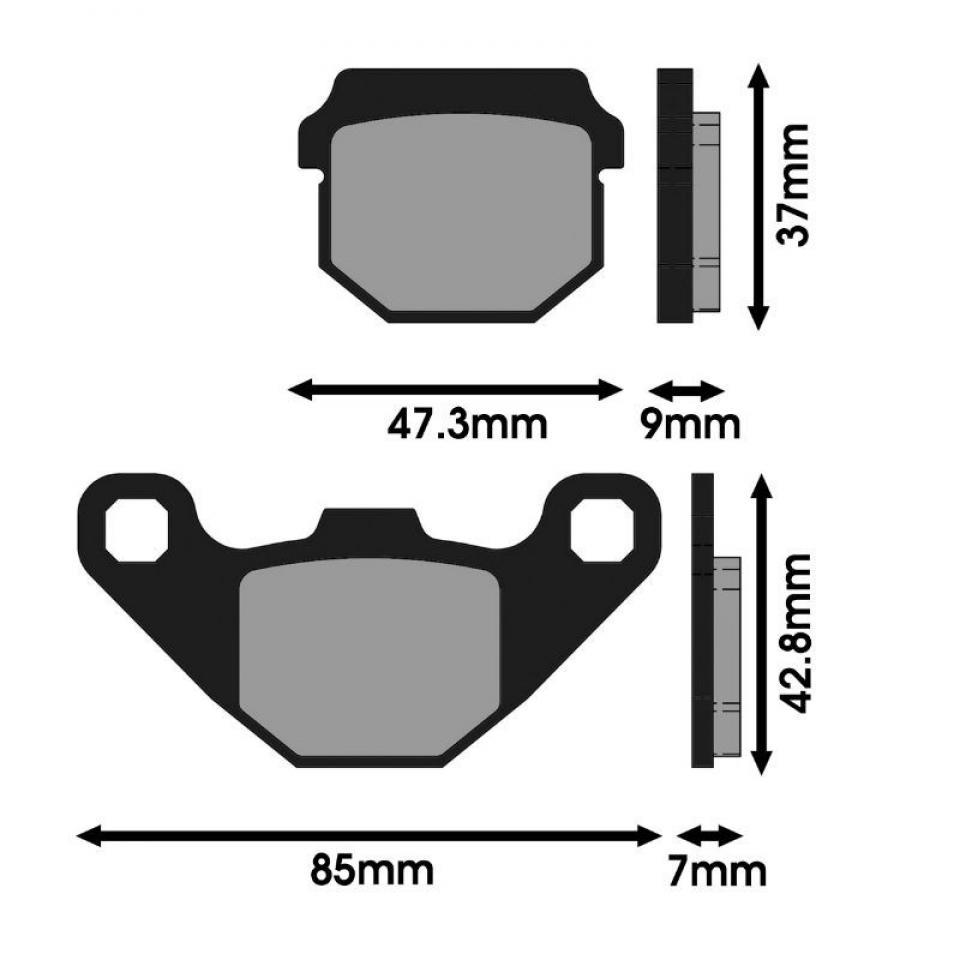Plaquette de frein Polini pour Scooter Peugeot 50 Vivacity 2T 2005 à 2020 Neuf