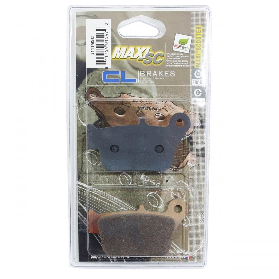 Plaquette de frein CL BRAKES pour Scooter Sym 400 Maxsym 2011 à 2020 Neuf