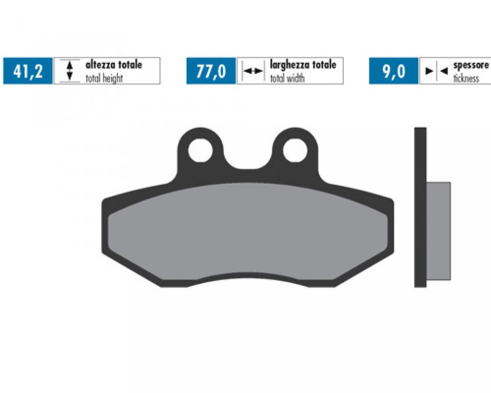 Plaquette de frein Polini ORIGINAL pour Scooter MBK 125 Flame 2004-13 174.0077