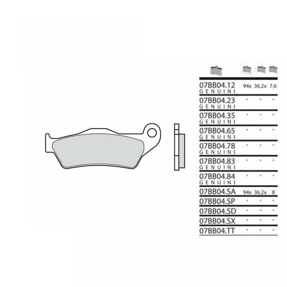 Plaquette de frein Brembo pour Moto Gas gas 125 TT 1997 à 1999 AV Neuf