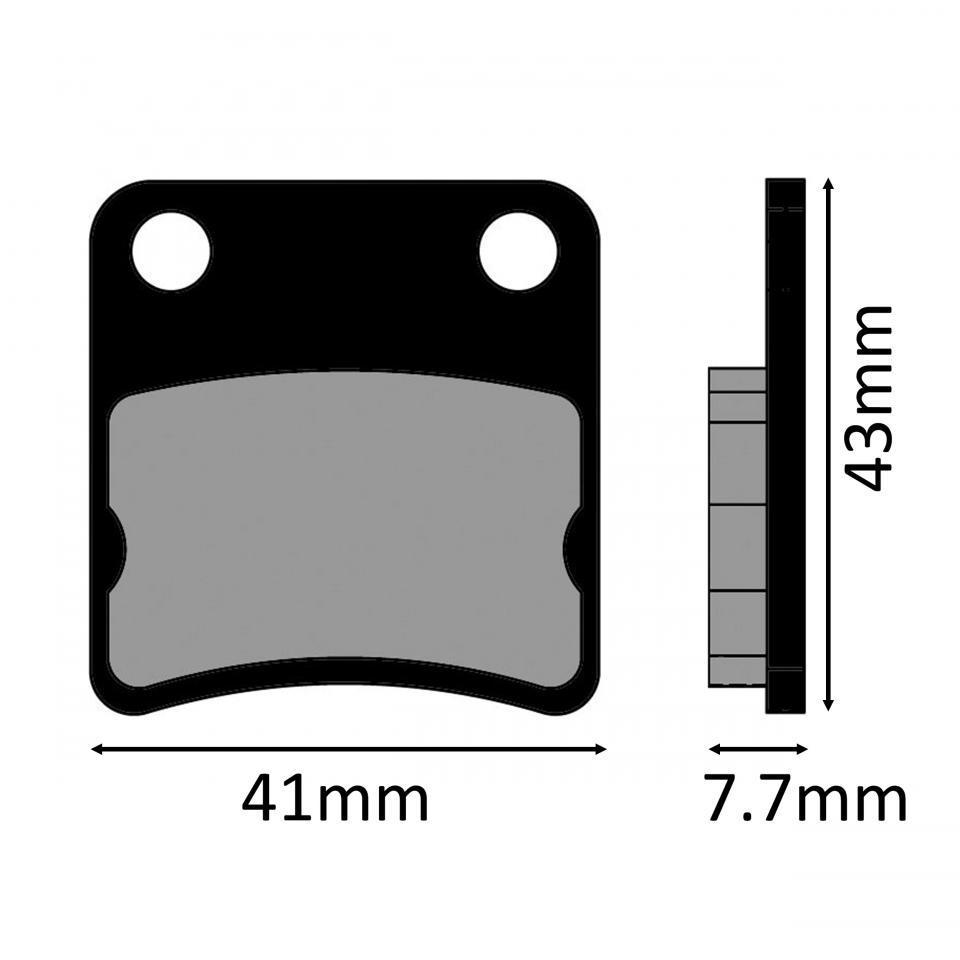 Plaquette de frein Polini pour Moto Honda 80 MBX FWD 1983 à 1986 Neuf