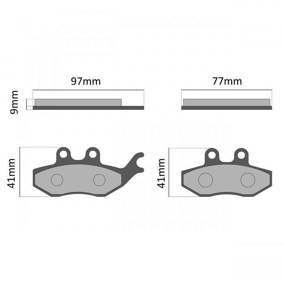 Plaquette de frein Malossi pour Scooter Piaggio 125 X9 Evolution Après 2001 Neuf