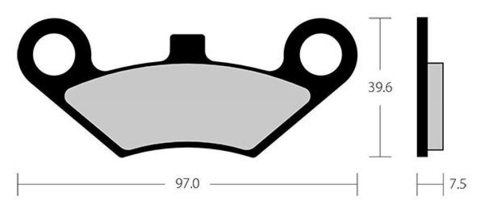 Plaquette de frein Tecnium pour Quad Linhai 300 Cuv Carry 2007 à 2009 AVG / ARG / ARD Neuf