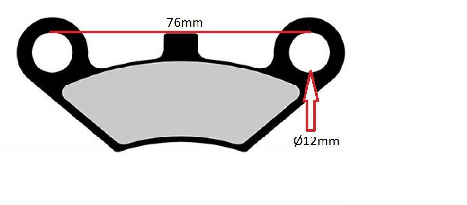 Plaquette de frein Tecnium pour Quad Goes 525 G 4X4 2012 à 2013 AVG Neuf