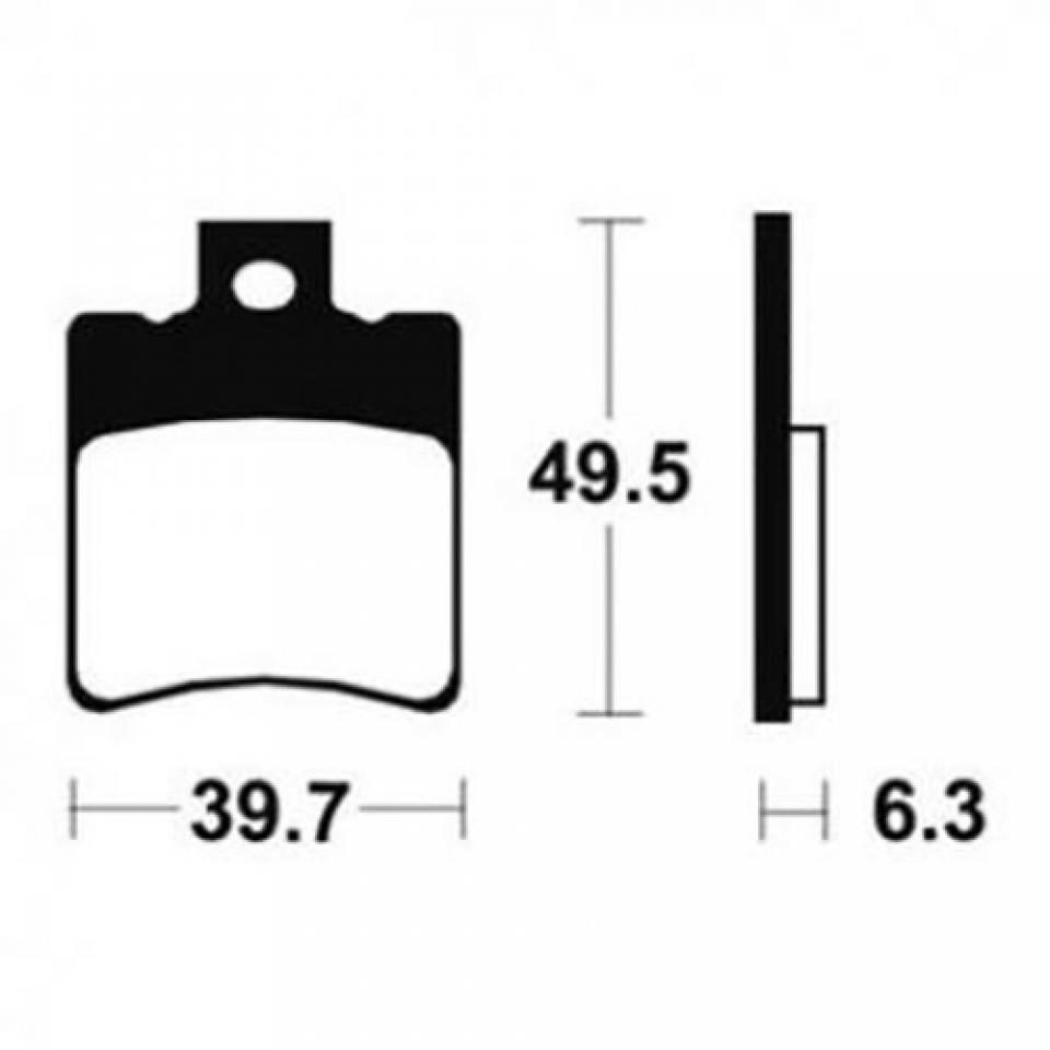 Plaquette de frein Tecnium pour scooter Yamaha 50 WHY 1999-2003 ME197 / avant Neuf