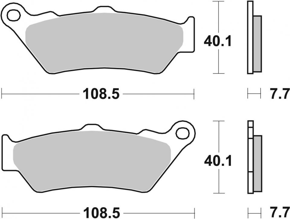 Plaquette de frein SBS pour Moto Triumph 1200 Scrambler 2019 à 2022 AR Neuf en destockage