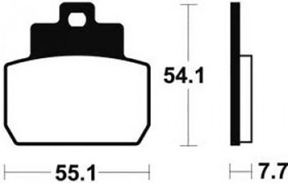 Plaquette de frein Tecnium ME331 pour scooter PIAGGIO 125 X8 2005-2007 AR Neuf