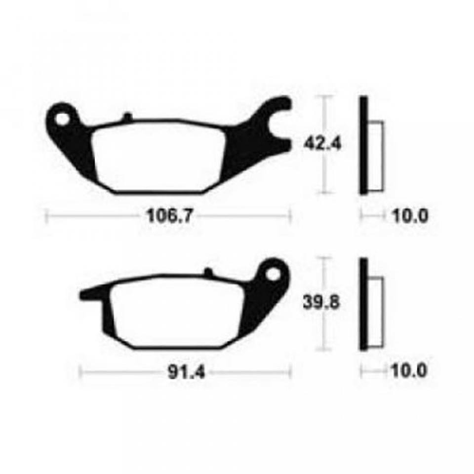 Plaquette de frein Bendix pour moto Honda 125 CBR 2004-2008 MA284 Neuf