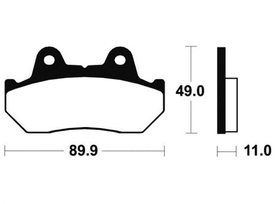 Plaquette de frein Tecnium pour moto Honda 750 VTC 1986-1996 MF42 / avant Neuf