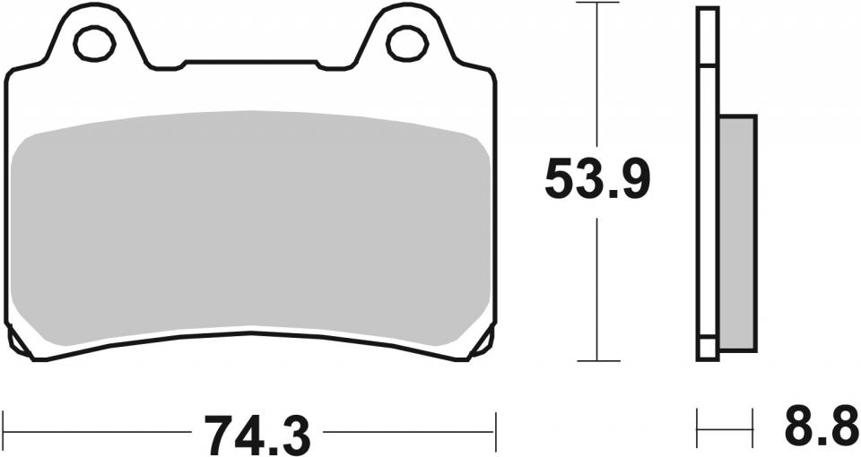 Plaquette de frein SBS pour Moto Yamaha 250 TDR 1988 à 1992 AV Neuf