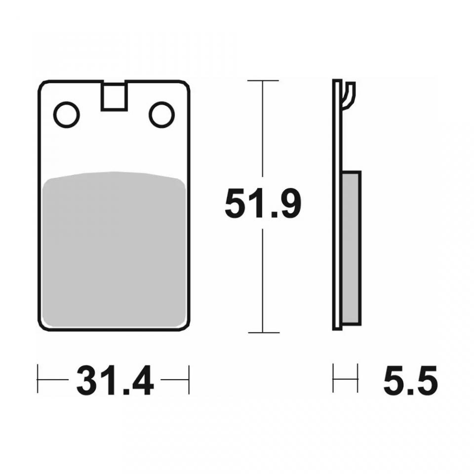 Plaquette de frein SBS pour moto Rieju 50 RS1 1992 à 2005 AV / 595HF Neuf