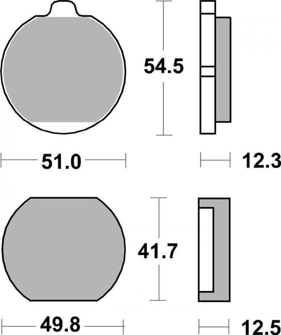 Plaquette de frein SBS pour moto Kawasaki 1000 Z1000 1976 à 1980 510HF Neuf